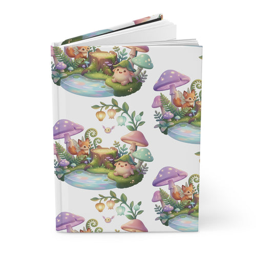 Hardcover Journal — Cute Fantasy Mushroom Forest Notebook for Kids & Journaling